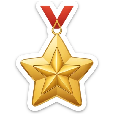 star medal sticker