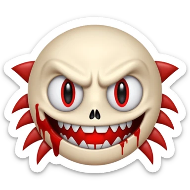 Sonic.exe with a sinister grin sticker