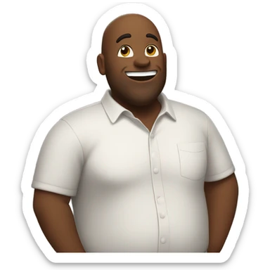 Me belly laughing sticker