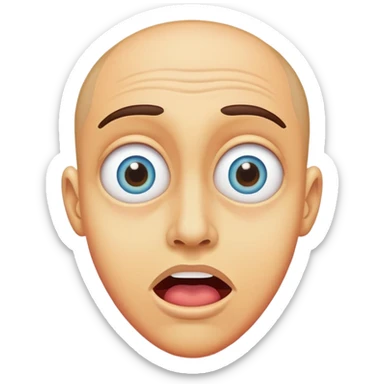 Person tripping out sticker