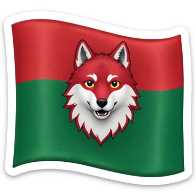 Alte Tschetschenien Flagge mit den wolf drauf sticker