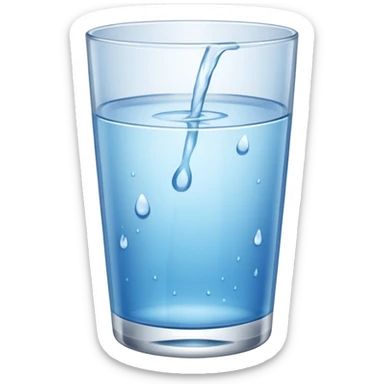 glass of water sticker