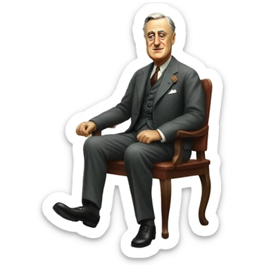 franklin d roosevelt full body sticker