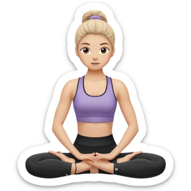 pilates girl sticker