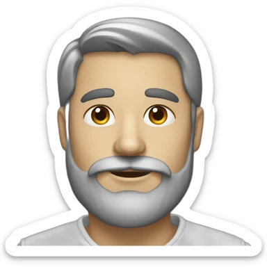 pintor con barba blanca sticker