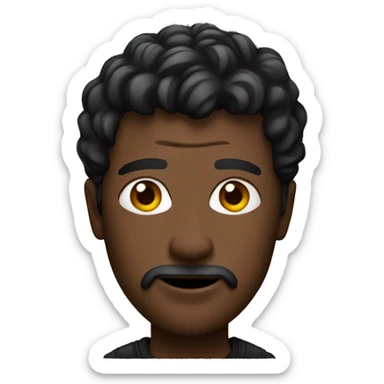 actor on black block sticker