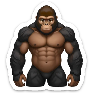 gorilla emoji sticker