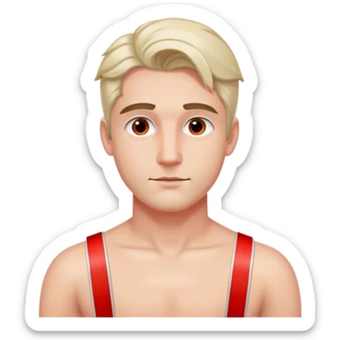 German World War Man Austrian Artist Red Arm Band sticker