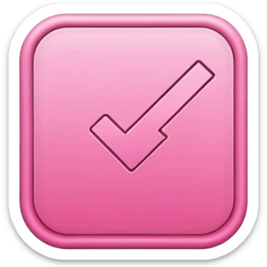 pink done checkbox sticker