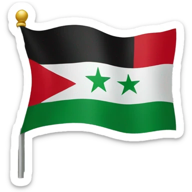 Syria independence flag sticker
