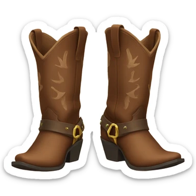 Cowboy boots sticker