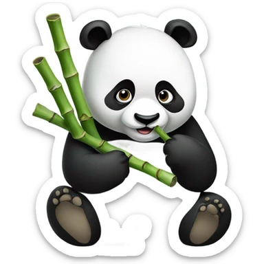 Eating panda  sticker