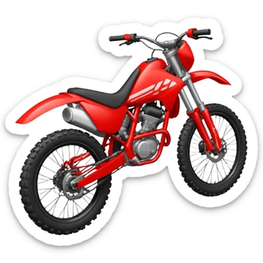 red enduro bike sticker