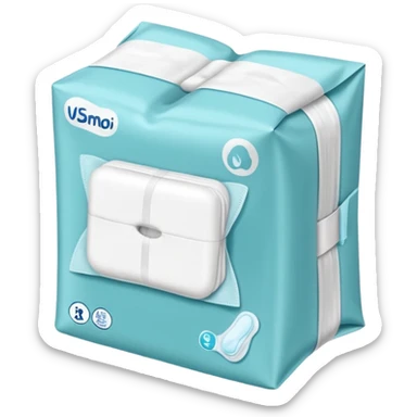 Pack of sanitary pads  sticker