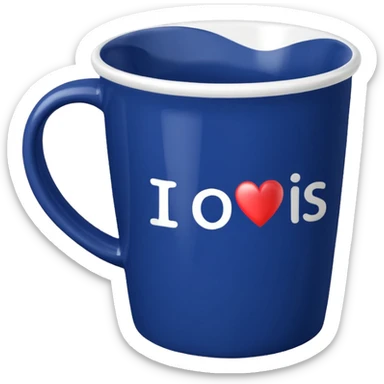 mug-cup-with-text-ı❤️paris- sticker