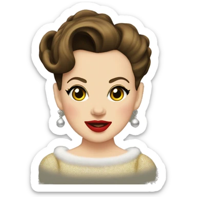 Judy garland Christmas sticker