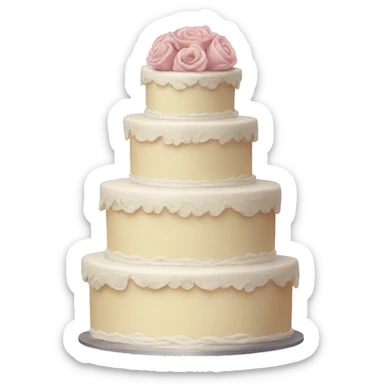 Wedding cake sticker