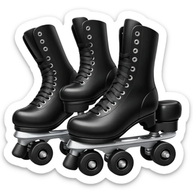 Patines negros  sticker
