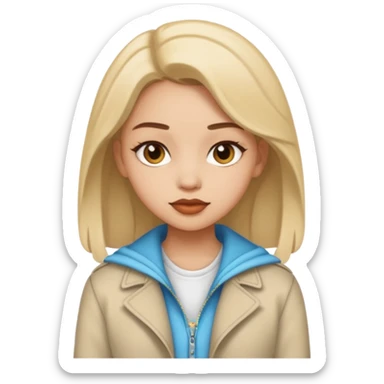 A fashion girl sticker