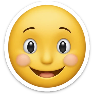 Animated Smiley emoji tapping the side of the head duh sticker
