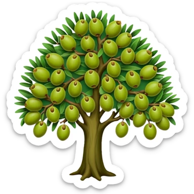Árbol de olivas sticker