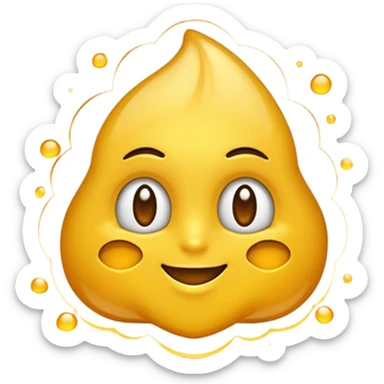 brilho amarelo sticker