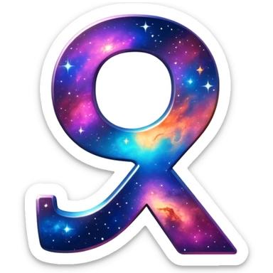 number 42 with cosmic universe background sticker