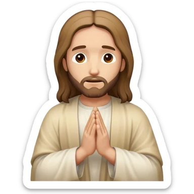jesus christ pray sticker