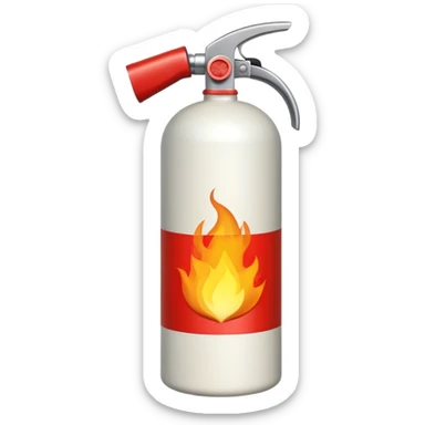 
fire extinguisher of meal sticker