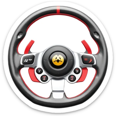 F1 steering wheel sticker
