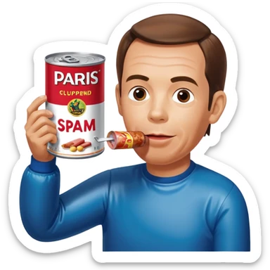  paris SPAM meat jeff koons inflatable sculpture art painting  sticker