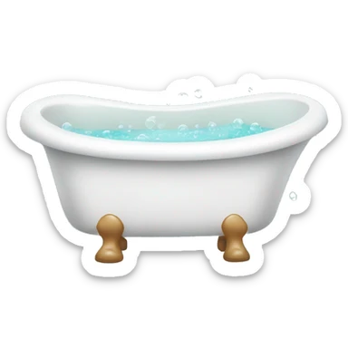 Bath tub with bubbles  sticker