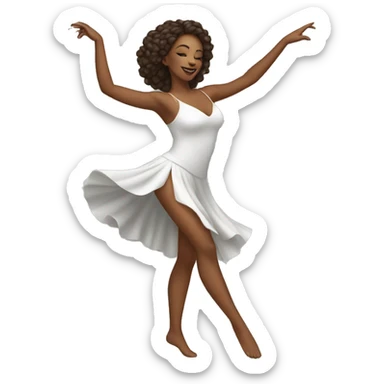 beautiful woman dancing sticker