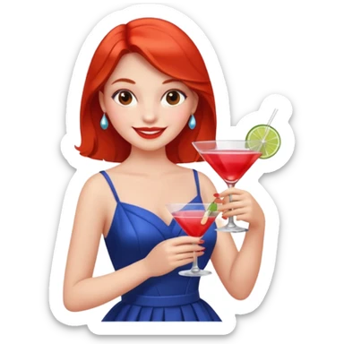 girl getting drunk sticker