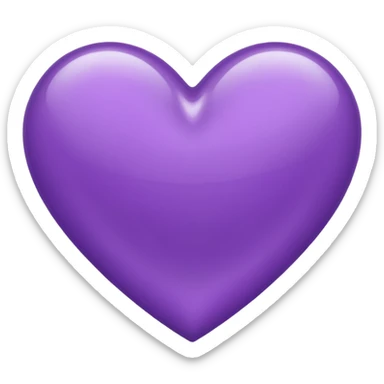 Coeur violet sticker