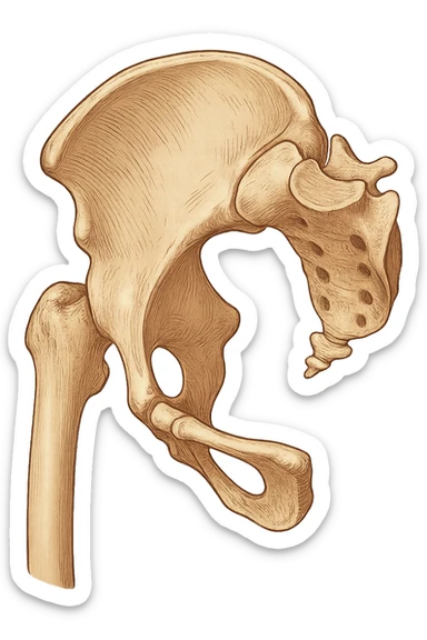 Bacino ruotato in senso orario sticker