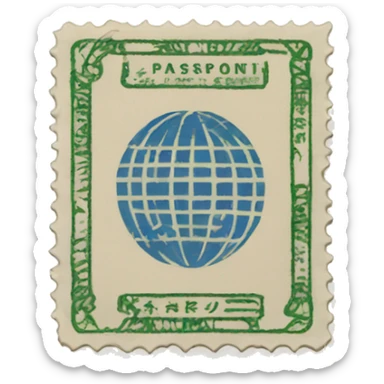 Passport stamp Japan sticker