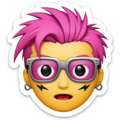 Punk culture sticker