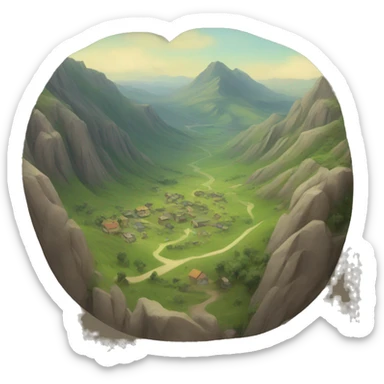 valley and wol sticker