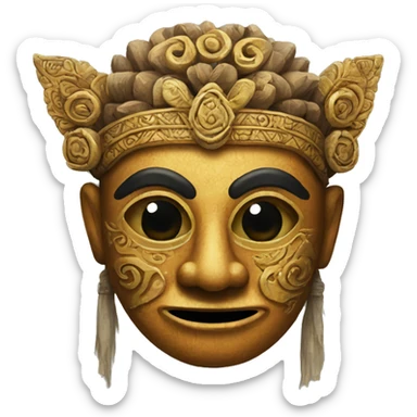 Mask from Bali sticker