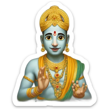 hare-krishna-god sticker