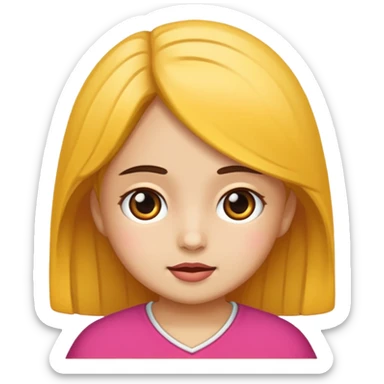 Niña orando sticker