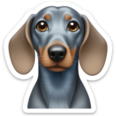 perro blue daschund de 4 patas sticker