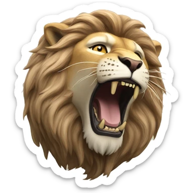 Narnia Aslan roar  sticker
