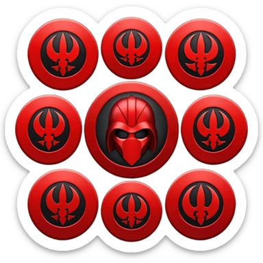 i want a red sith empire . roblox clan based imagine were the logo is a red cirlce with differet desings in it sticker