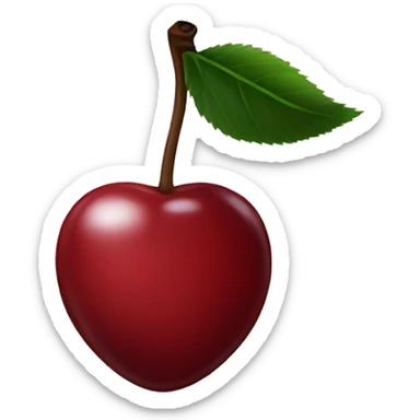 Cherries with a black bow  sticker