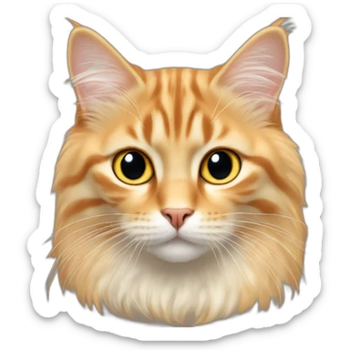 Norwegian Forrest cat light orange sticker