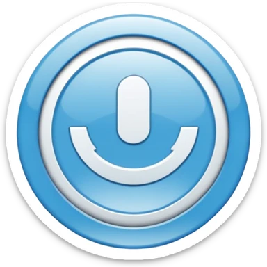 Génère un emoji représentant un badge de vérification : un cercle bleu clair avec un symbole ✔️ blanc au milieu, style simple et plat, comme sur les réseaux sociaux. sticker