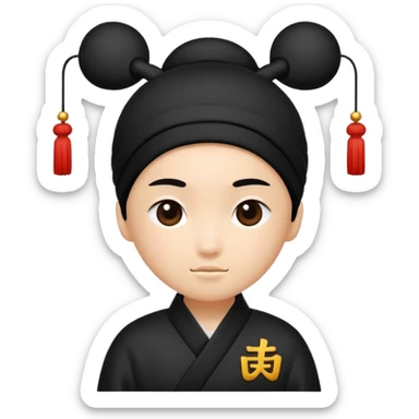 the Chinese character 京 as a single, bold emoji, centered, modern style sticker