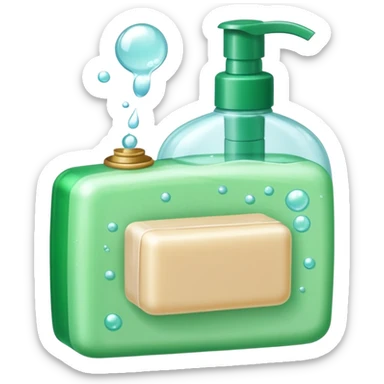 Soap and shampoo sticker